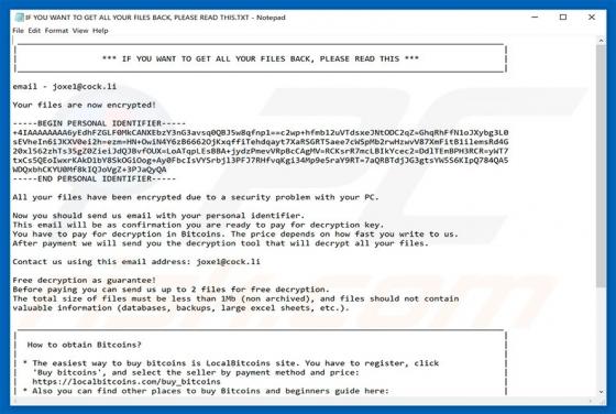 XTBL Ransomware