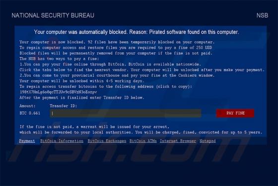 NATIONAL SECURITY BUREAU Virus