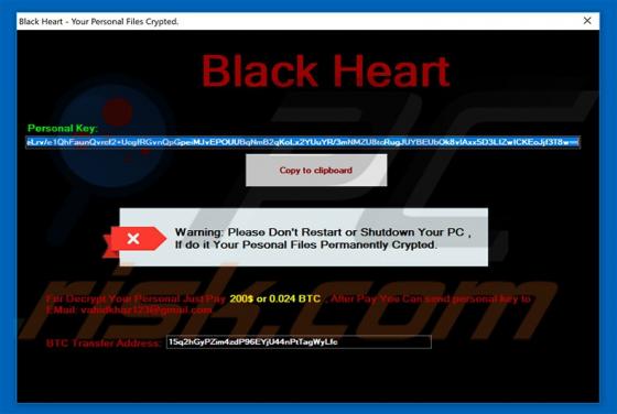 Black Heart Ransomware