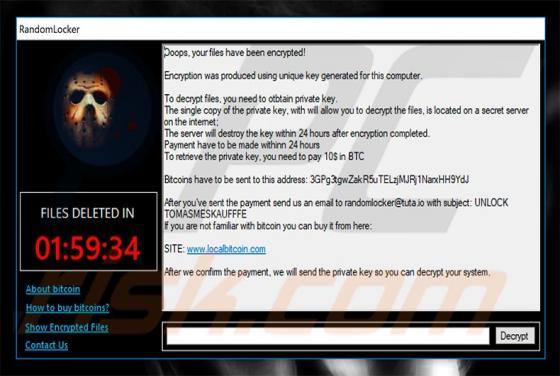 RandomLocker Ransomware