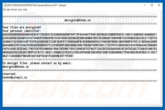 8chan Ransomware