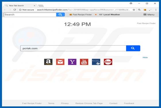 Search.hfastrecipefinder.com Redirect