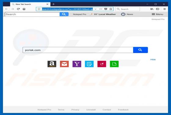 Search.hnotepadpro.co Redirect