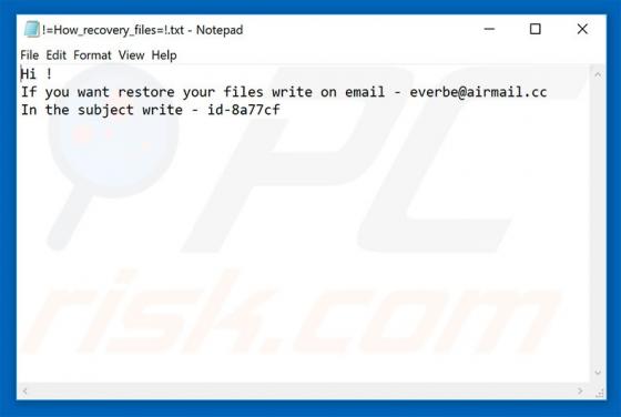Everbe Ransomware