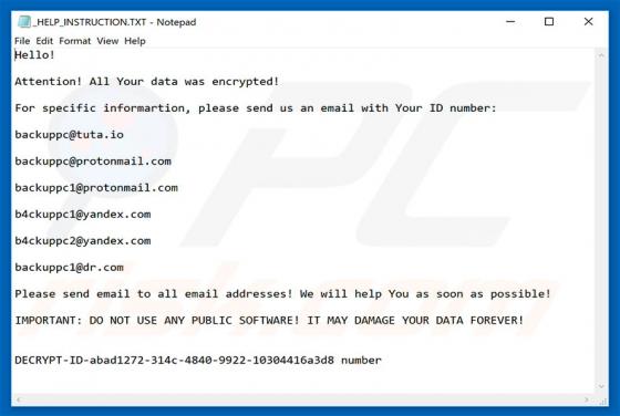.BACKUP Ransomware