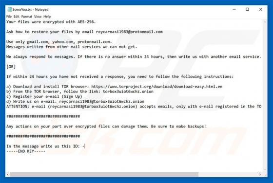 Gw3w Ransomware