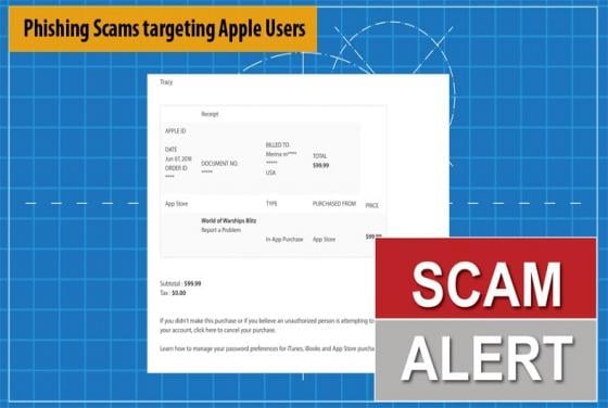 Phishing Scams targeting Apple Users