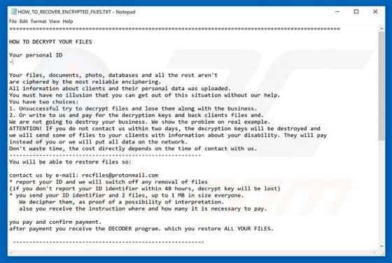 Recme Ransomware