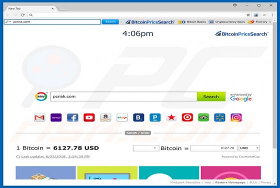 BitcoinPriceSearch Toolbar