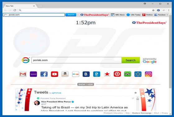 ThePresidentSays Toolbar