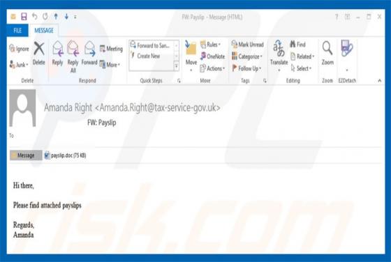 Payslip Email SPAM