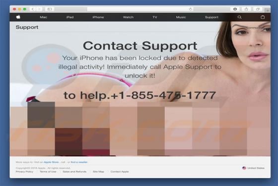 iPhone Has Been Locked POP-UP Scam (Mac)
