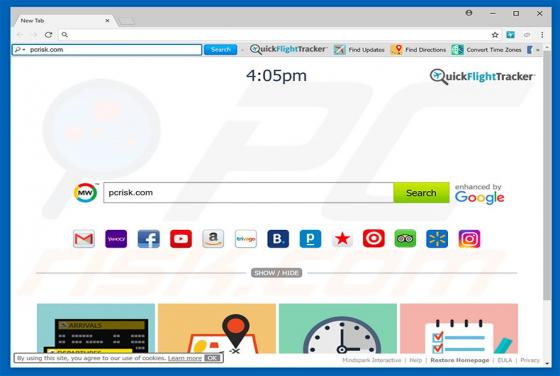QuickFlightTracker Toolbar