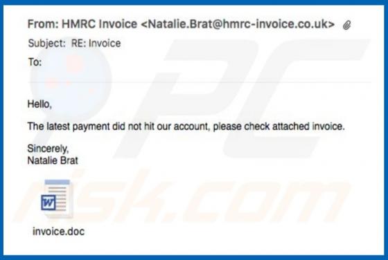 Invoice Email Virus