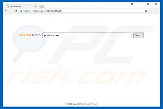 Searchdims.network Redirect