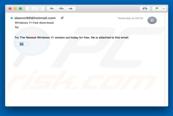 Windows 11 Free Download Email SPAM