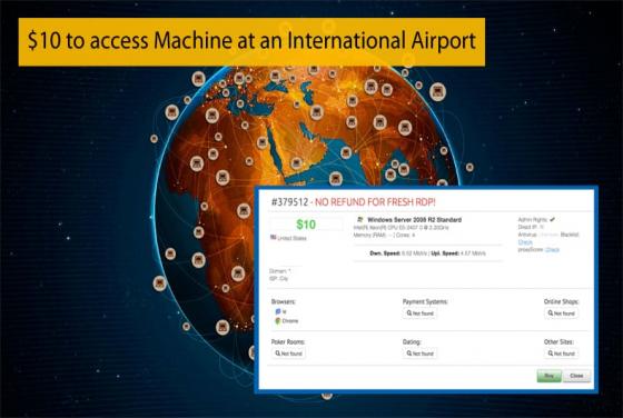 $10 to access Machine at an International Airport