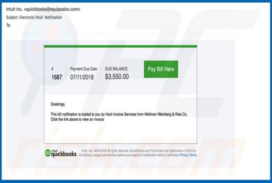 Electronic Intuit Email Virus