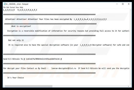 LanRan Ransomware