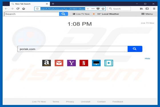 Search.hlivetvnow.co Redirect