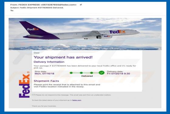 FedEx Shipment Email Virus
