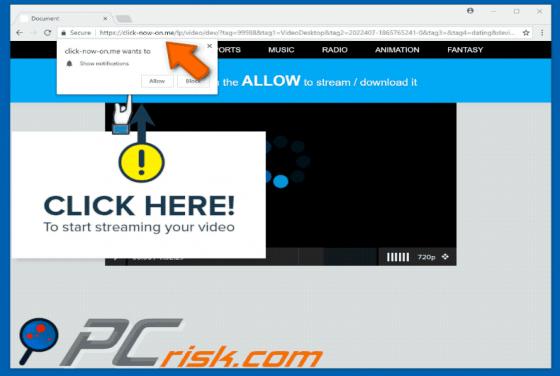 Click-now-on.me POP-UP Redirect