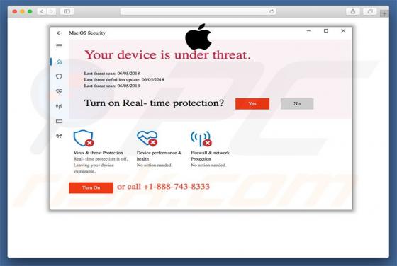 MacOS Security POP-UP Scam (Mac)