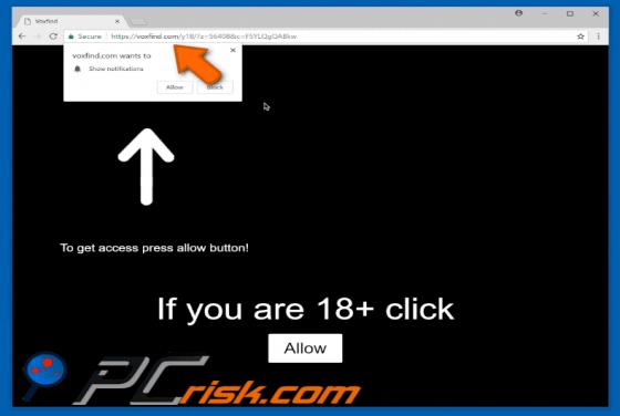 Voxfind.com POP-UP Redirect