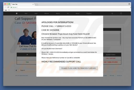 Apologies For Interruption! POP-UP Scam (Mac)