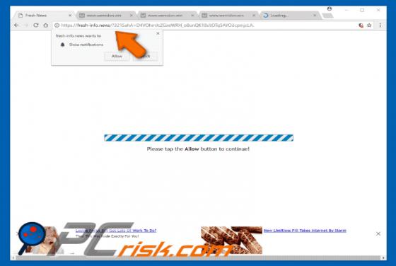 Fresh-info.news POP-UP Redirect