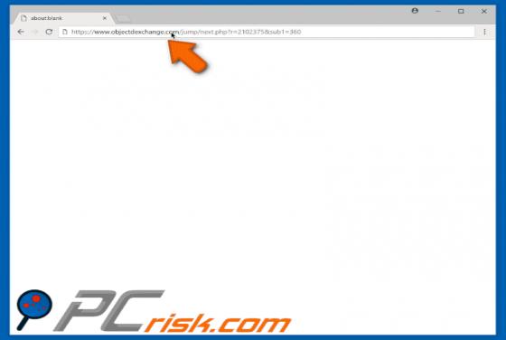 Objectdexchange.com POP-UP Redirect