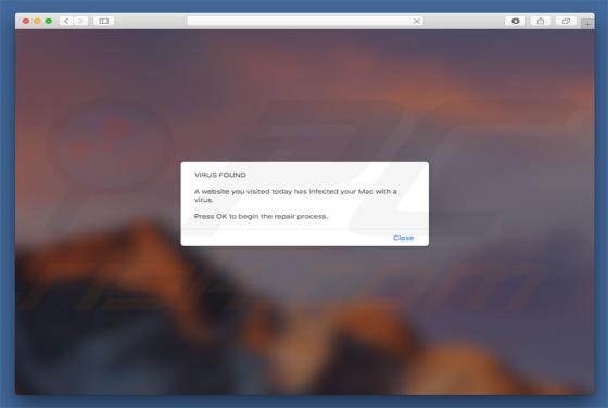 Website You Visited Infected Your Mac With A Virus POP-UP Scam (Mac)