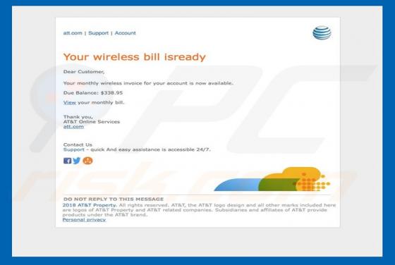 AT&T Email Virus
