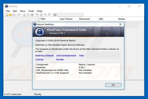 KeePass Virus