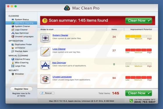 Mac Clean Pro Unwanted Application (Mac)