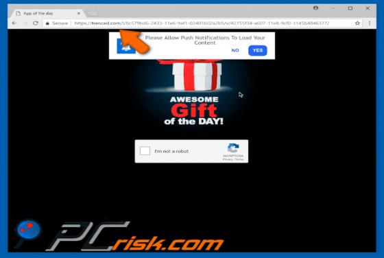 Trenced.com POP-UP Redirect