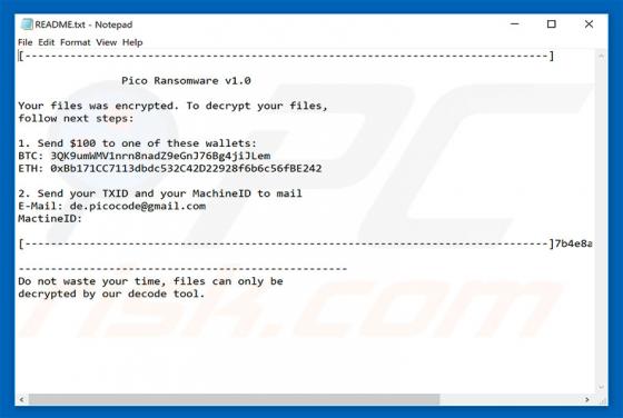 Pico Ransomware