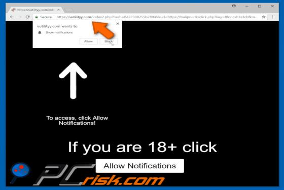 Vutilityy.com POP-UP Redirect
