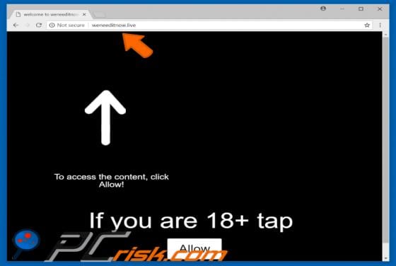 Weneeditnow.live POP-UP Redirect