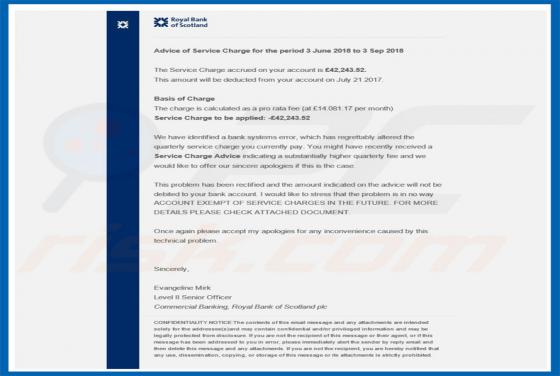 Royal Bank Of Scotland Email Virus