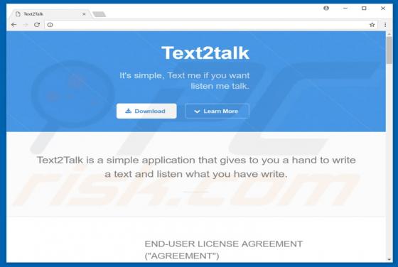 TextToTalk Adware