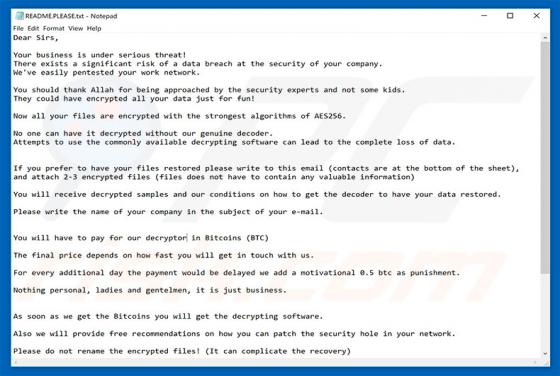 Rightsor Ransomware