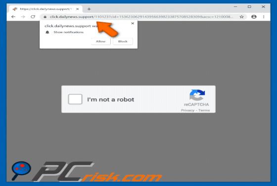 Dailynews.support POP-UP Redirect