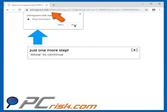 Veirregnant.club POP-UP Redirect