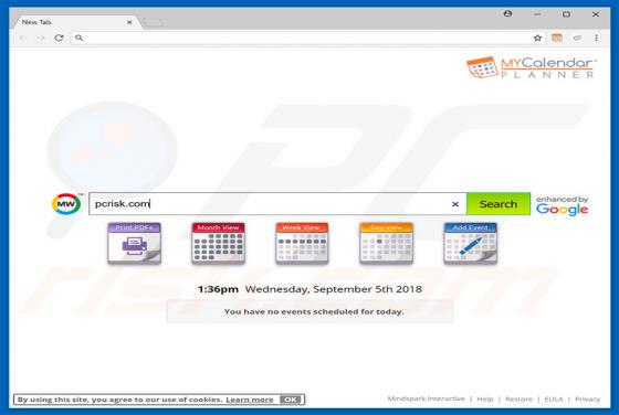 MyCalendarPlanner Toolbar