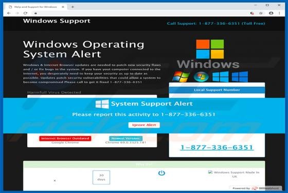Updates Are Needed To Patch New Security Flaws POP-UP Scam