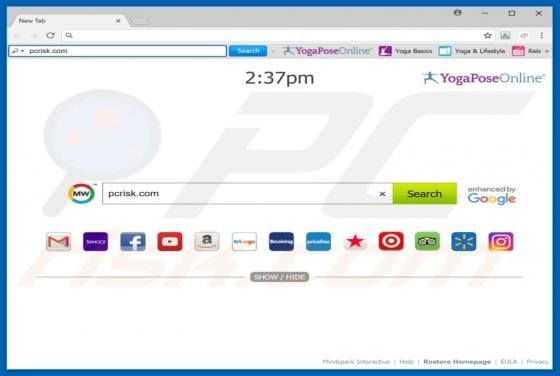 YogaPoseOnline Toolbar