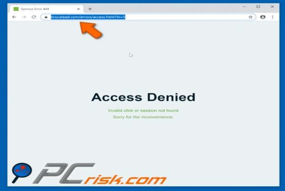 Brucelead.com POP-UP Redirect