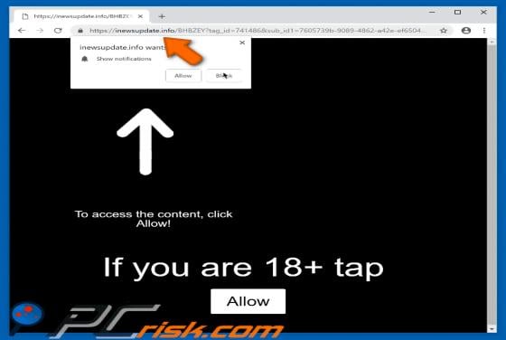 Inewsupdate.info POP-UP Redirect