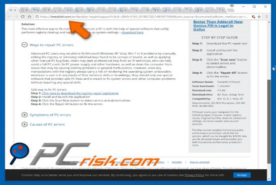 Tweakbit.com POP-UP Redirect
